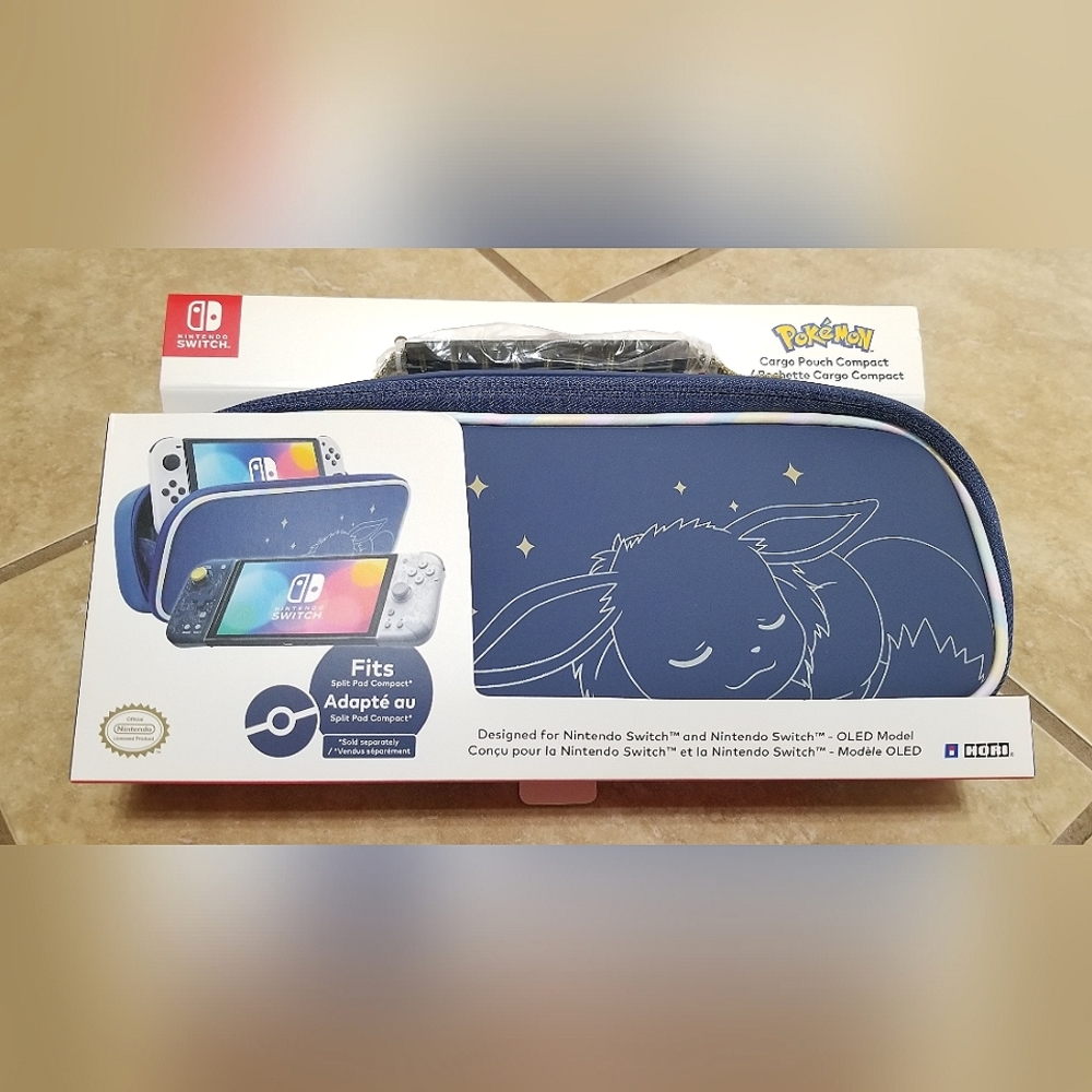 Hori Nintendo Switch Pokemon Sleeping Eevee Cargo Pouch Compact
